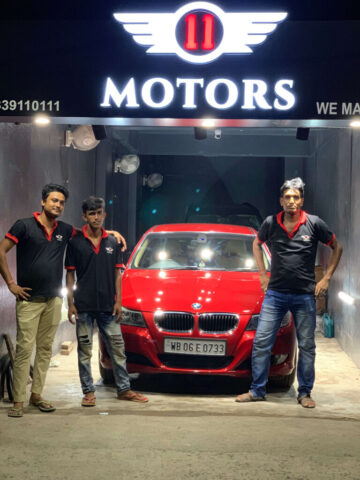 Professional auto detailing service in Kolkata at 11 Motors car workshop